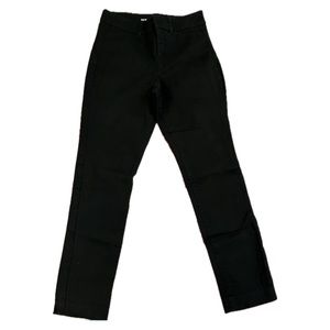 Black Straight-Leg Pants